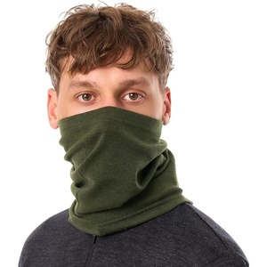 image:image100 Merino Wool Neck Gaiter  Unisex Windproof 175um Face Mask 250 GSM  Soft NonItchy Cold Weather Gear UV Protection UPF 50 MoistureWicking Hiking Multifunctional Headwear OdorResistantArmy Green