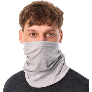 image:image100 Merino Wool Neck Gaiter  Unisex Windproof 175um Face Mask 250 GSM  Soft NonItchy Cold Weather Gear UV Protection UPF 50 MoistureWicking Hiking Multifunctional Headwear OdorResistantHeather Grey