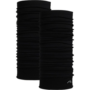 image:image100 Merino Wool Neck Gaiter 175um Face Mask Unisex Neck Warmer 12 Pack  Soft NonItchy Cooling Breathable 175um Wool UV Protection Hiking Neck Gator OdorResistant Multifunctional HeadwearBlack Pack of 2