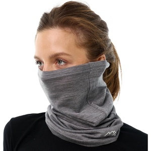 image:image100 Merino Wool Neck Gaiter 175um Face Mask Unisex Neck Warmer 12 Pack  Soft NonItchy Cooling Breathable 175um Wool UV Protection Hiking Neck Gator OdorResistant Multifunctional Headwear165 Grey Melange