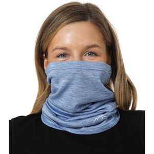 image:image100 Merino Wool Neck Gaiter 175um Face Mask Unisex Neck Warmer 12 Pack  Soft NonItchy Cooling Breathable 175um Wool UV Protection Hiking Neck Gator OdorResistant Multifunctional Headwear165 Deep Blue