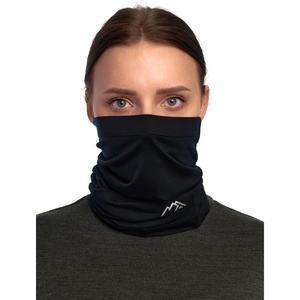 image:image100 Merino Wool Neck Gaiter 175um Face Mask Unisex Neck Warmer 12 Pack  Soft NonItchy Cooling Breathable 175um Wool UV Protection Hiking Neck Gator OdorResistant Multifunctional Headwear 165 Black
