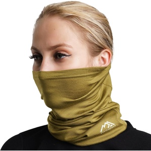 image:image100 Merino Wool Neck Gaiter 175um Face Mask Unisex Neck Warmer 12 Pack  Soft NonItchy Cooling Breathable 175um Wool UV Protection Hiking Neck Gator OdorResistant Multifunctional Headwear165 Olive Grove