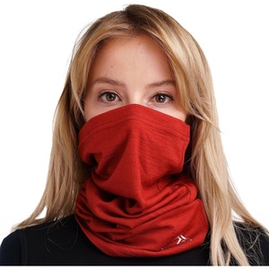 image:image100 Merino Wool Neck Gaiter 175um Face Mask Unisex Neck Warmer 12 Pack  Soft NonItchy Cooling Breathable 175um Wool UV Protection Hiking Neck Gator OdorResistant Multifunctional Headwear165 Cherry Red