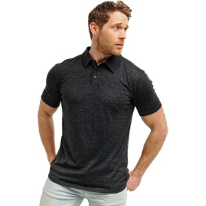 image:image100 Merino Wool Polo Shirt Men  Short amp Long Sleeve Shirt Base Later  Lightweight Breathable Merino Wool Naturally AntiOdor MoistureWicking Ideal for Active Travel Everyday Wear LayeringCharcoal Grey