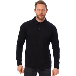 image:image100 Merino Wool Polo Shirt Men  Short amp Long Sleeve Shirt Base Later  Lightweight Breathable Merino Wool Naturally AntiOdor MoistureWicking Ideal for Active Travel Everyday Wear LayeringLong Black