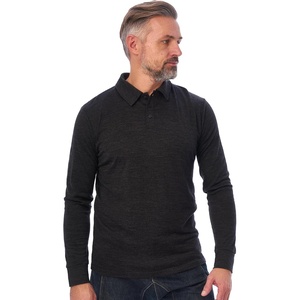 image:image100 Merino Wool Polo Shirt Men  Short amp Long Sleeve Shirt Base Later  Lightweight Breathable Merino Wool Naturally AntiOdor MoistureWicking Ideal for Active Travel Everyday Wear LayeringCharcoal Grey Long