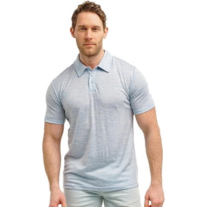 image:image100 Merino Wool Polo Shirt Men  Short amp Long Sleeve Shirt Base Later  Lightweight Breathable Merino Wool Naturally AntiOdor MoistureWicking Ideal for Active Travel Everyday Wear LayeringArctic Ice
