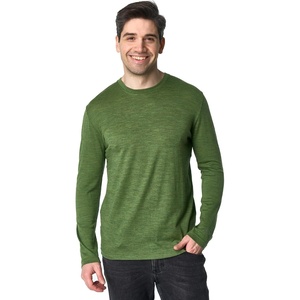image:image100 Merino Wool Shirts for Men  Thermal Underwear Base Layer Long Sleeve  Lightweight Breathable Thermal Shirt Naturally OdorResistant MoistureWicking Ideal for Hiking Outdoor Everyday Wear190 Olive Green