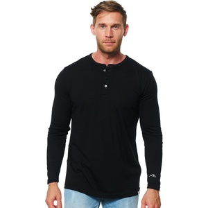 image:image100 Merino Wool Shirts for Men  Thermal Underwear Base Layer Long Sleeve  Lightweight Breathable Thermal Shirt Naturally OdorResistant MoistureWicking Ideal for Hiking Outdoor Everyday Wear170 Black Hnly