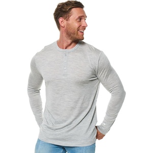 image:image100 Merino Wool Shirts for Men  Thermal Underwear Base Layer Long Sleeve  Lightweight Breathable Thermal Shirt Naturally OdorResistant MoistureWicking Ideal for Hiking Outdoor Everyday Wear170 Heathered Grey Hnly