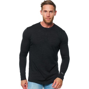 image:image100 Merino Wool Shirts for Men  Thermal Underwear Base Layer Long Sleeve  Lightweight Breathable Thermal Shirt Naturally OdorResistant MoistureWicking Ideal for Hiking Outdoor Everyday Wear170 Charcoal Hnly