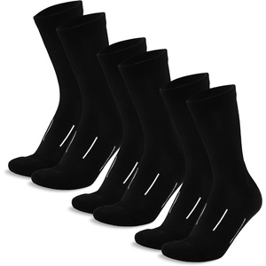 image:imageMerino Wool Socks for Men amp Women  36 Pack Wool Hiking Socks  Boot Style  Soft Itch Free Merino Wool Thick Socks Boot Socks Socks for Work AntiBlister Protection Moisture Wicking High SocksJet Black Pack of 3