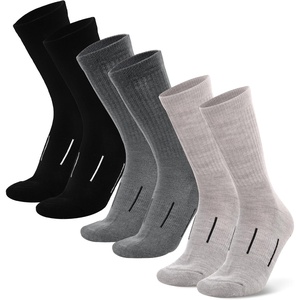 image:imageMerino Wool Socks for Men amp Women  36 Pack Wool Hiking Socks  Boot Style  Soft Itch Free Merino Wool Thick Socks Boot Socks Socks for Work AntiBlister Protection Moisture Wicking High SocksMulticolor Smoke Grey  Steel Grey  Jet Black