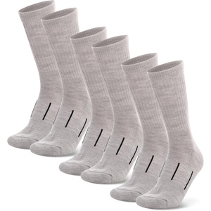 image:imageMerino Wool Socks for Men amp Women  36 Pack Wool Hiking Socks  Boot Style  Soft Itch Free Merino Wool Thick Socks Boot Socks Socks for Work AntiBlister Protection Moisture Wicking High SocksSmoke Grey Pack of 3