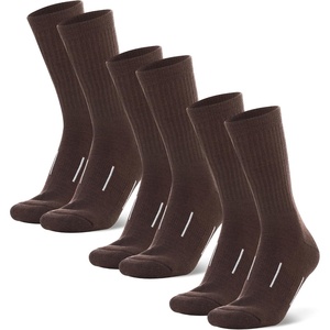 image:imageMerino Wool Socks for Men amp Women  36 Pack Wool Hiking Socks  Boot Style  Soft Itch Free Merino Wool Thick Socks Boot Socks Socks for Work AntiBlister Protection Moisture Wicking High SocksChocolate Pack of 3
